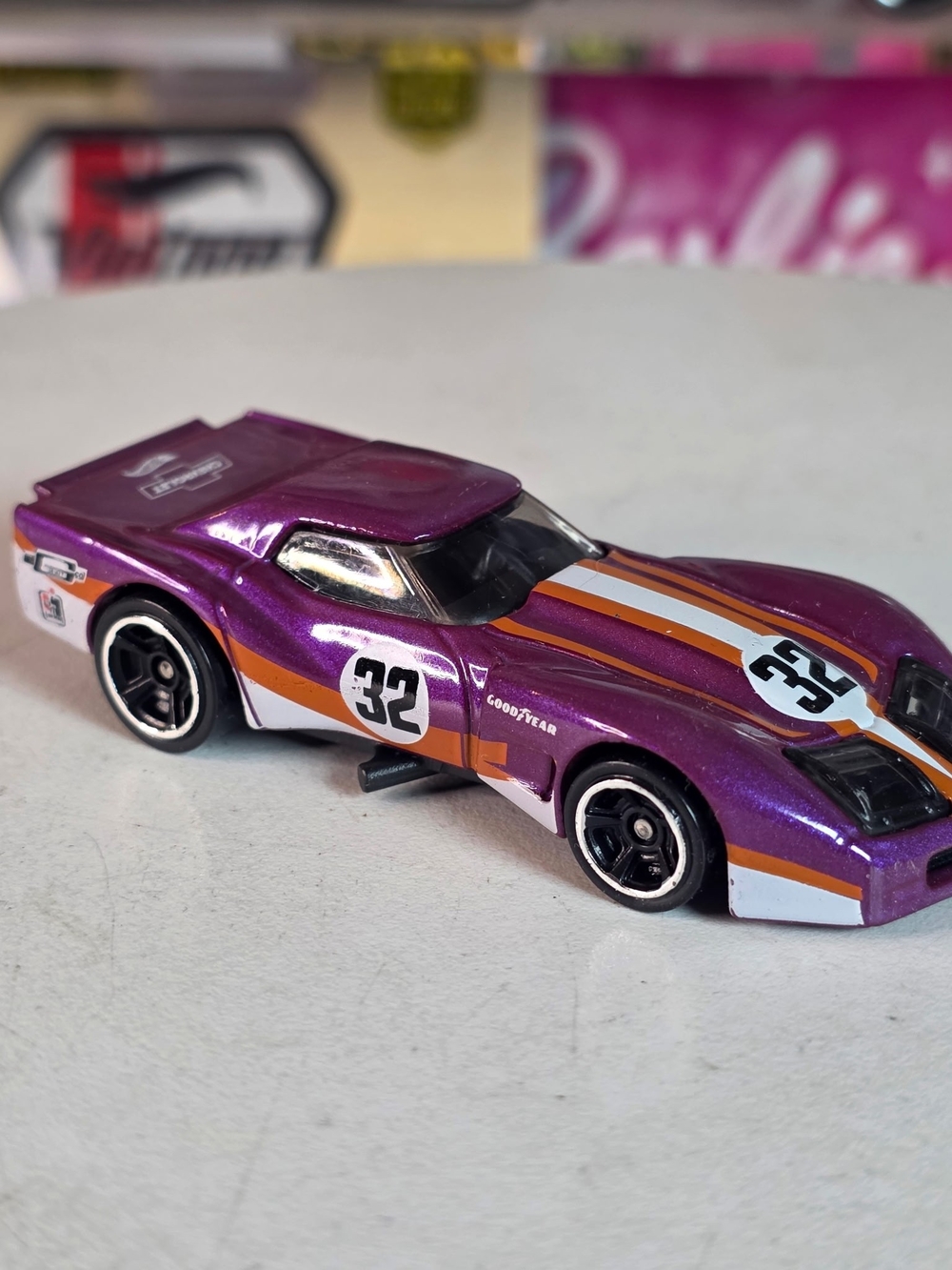 Hot Wheels 76 Purple Greenwood Corvette Loose 1/64
